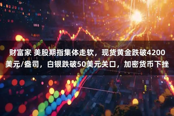 财富家 美股期指集体走软，现货黄金跌破4200美元/盎司，白银跌破50美元关口，加密货币下挫